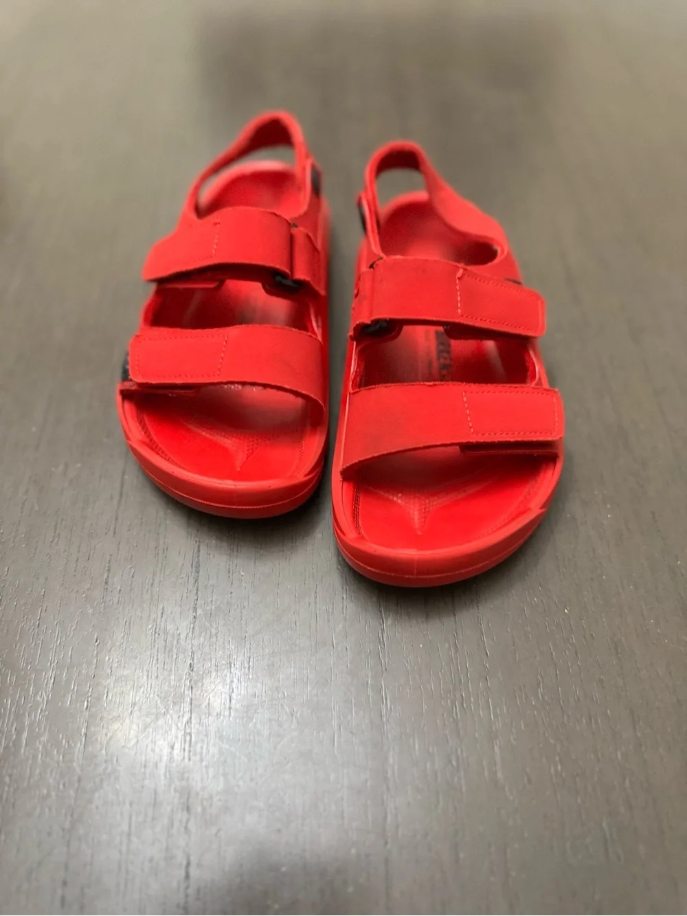 Birkenstock Mogami HL Kids Bright Red Double-Strap Sandals size EU30 us 12
